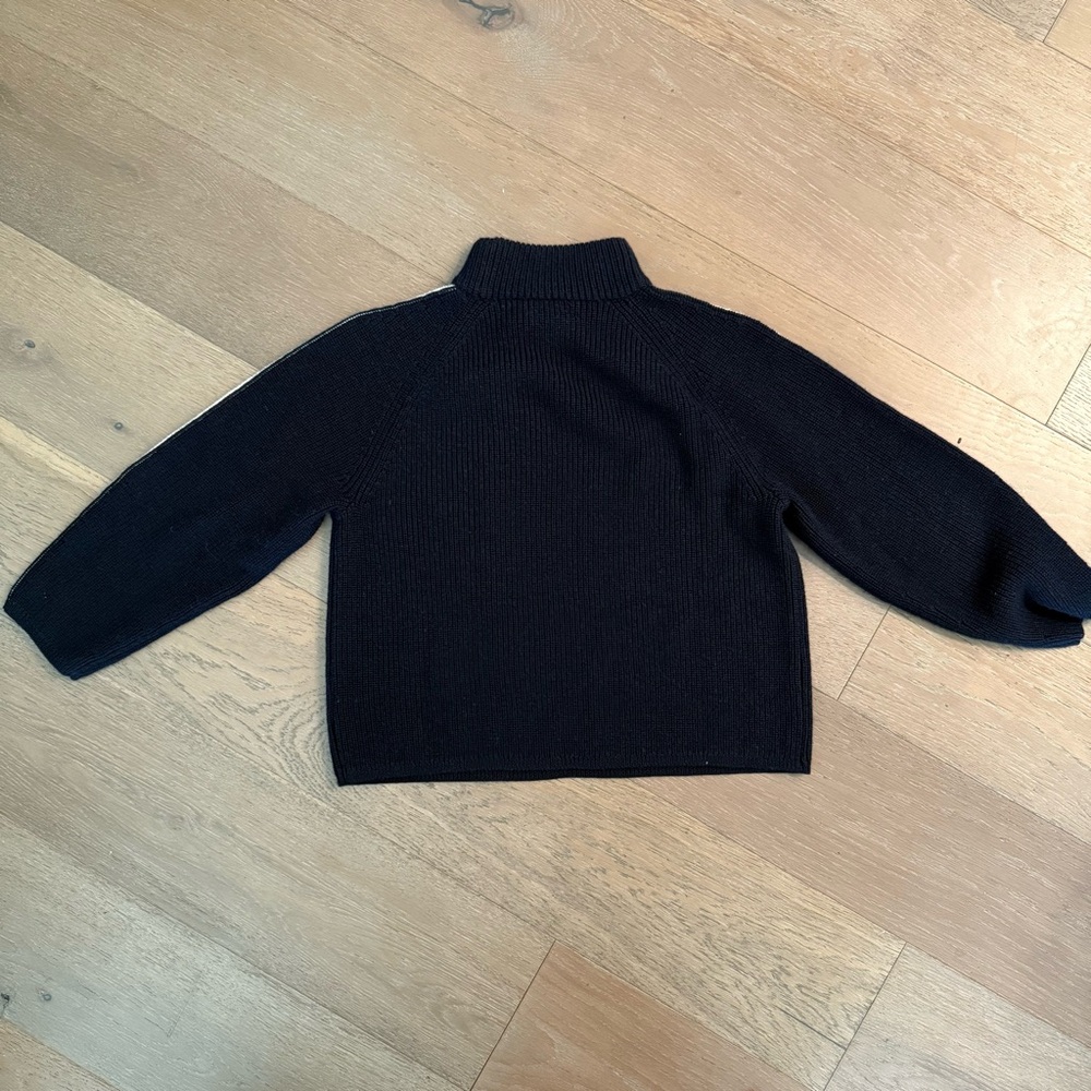 Velvet Teagan Sweater in Navy and Cream - Picture 6 of 6
